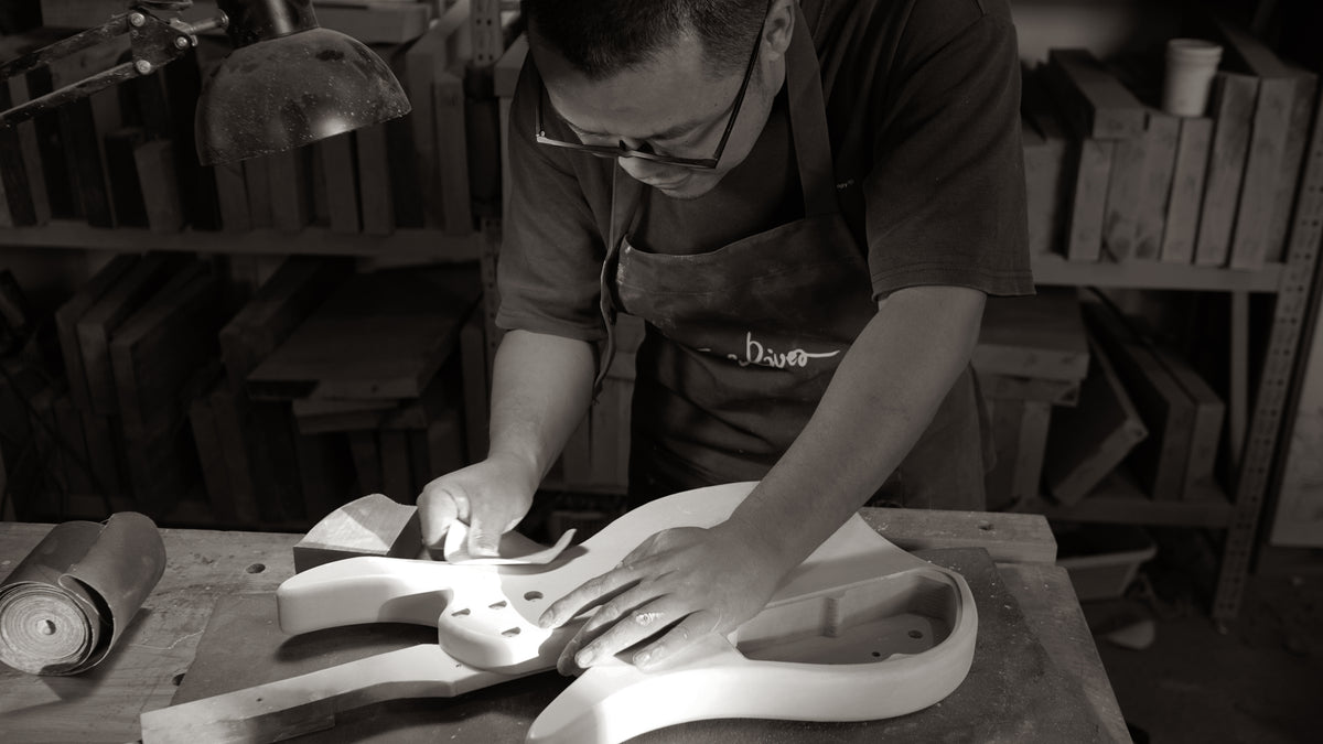 Q-River Air bass taking shape in the Baboomin workshop